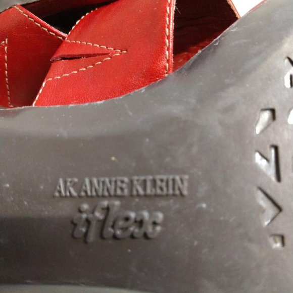 Red AK Ann Klein iflex Sandals- size 7-1/2 M - Picture 8 of 8